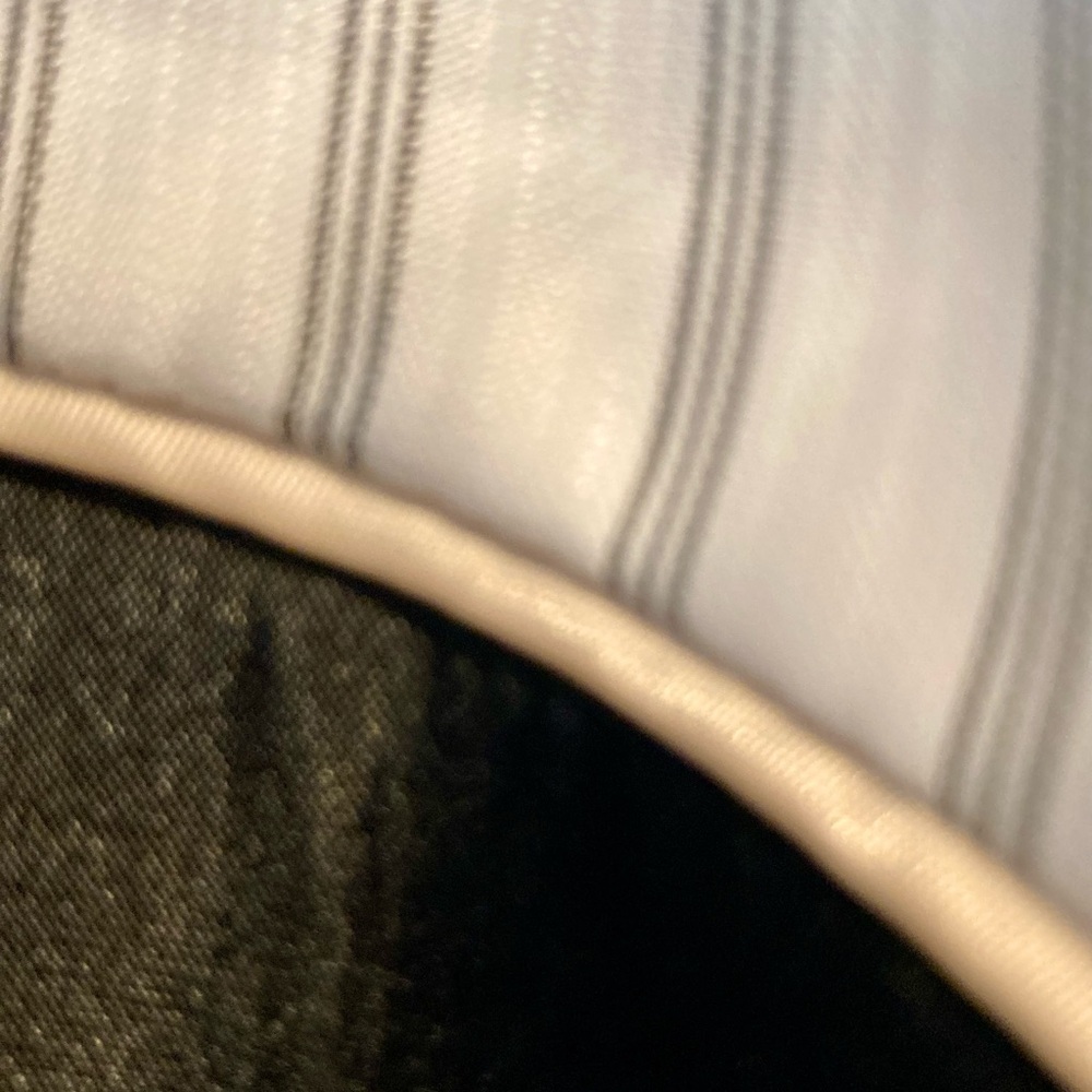 Vince Camuto Black Jacket with Charcoal and Ivory Striped inside fabric - Picture 4 of 7